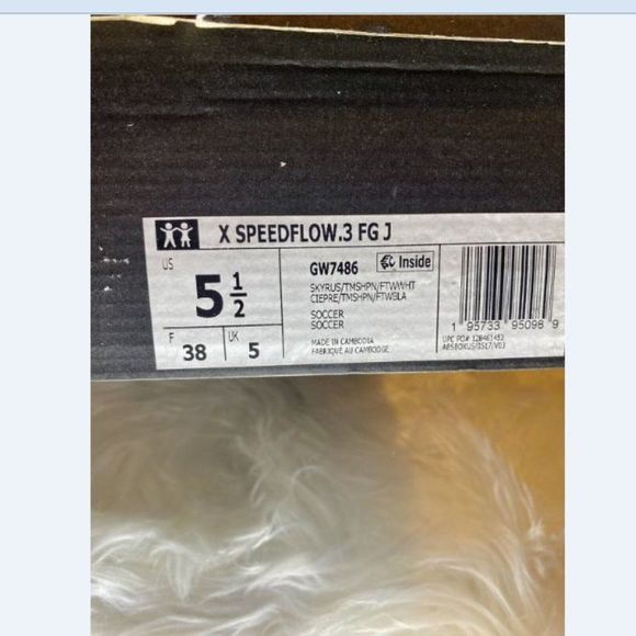 Adidas X SpeedFlow.3 FG Soccer Cleats Firm Ground Blue Sz 5.5 38 GW7486 New - Picture 9 of 9